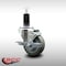 Service Caster 3.5'' SS Gray Poly Swivel 1-1/4'' Expanding Stem Caster with Brake SCC-SSEX20S3514-PPUB-TLB-114 - alternate 4